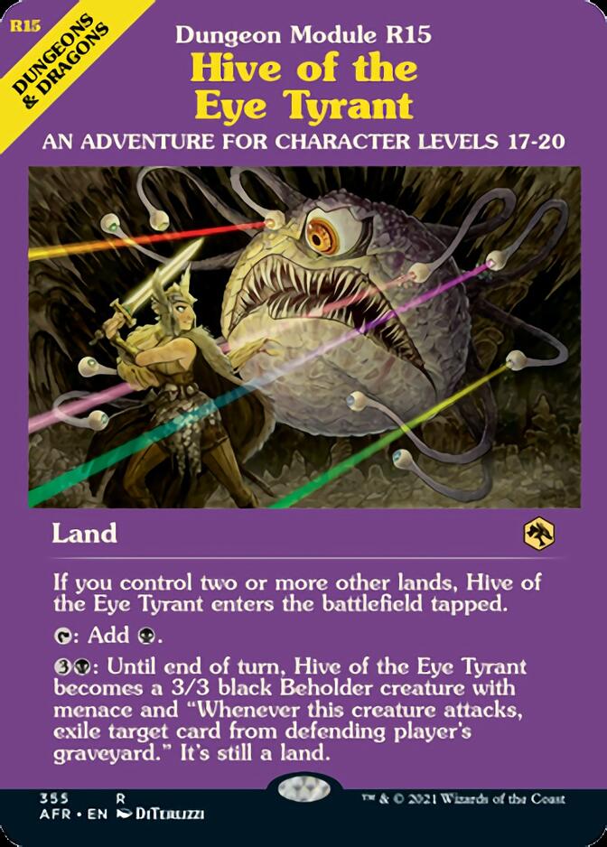 Hive of the Eye Tyrant (Dungeon Module) [Dungeons & Dragons: Adventures in the Forgotten Realms] | Jomio and Rueliete's Cards and Comics
