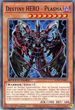 Destiny HERO - Plasma [SGX1-ENB01] Common | Jomio and Rueliete's Cards and Comics