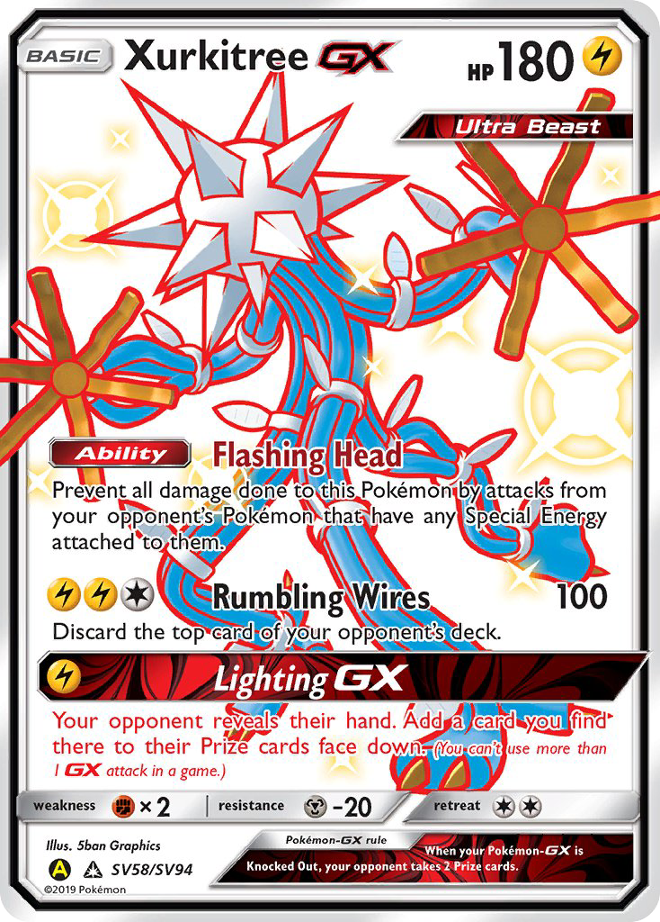 Xurkitree GX (SV58/SV94) [Sun & Moon: Hidden Fates - Shiny Vault] | Jomio and Rueliete's Cards and Comics