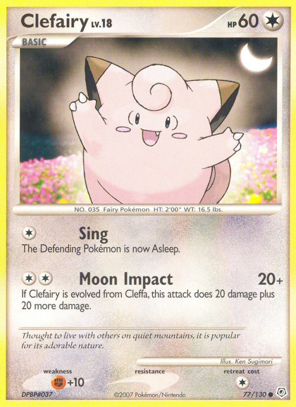 Clefairy (77/130) [Diamond & Pearl: Base Set] | Jomio and Rueliete's Cards and Comics