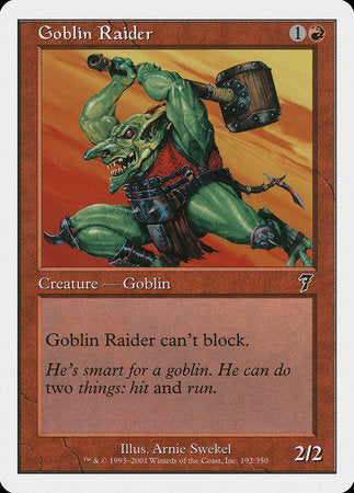 Goblin Raider [Seventh Edition] | Jomio and Rueliete's Cards and Comics