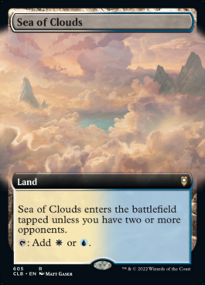 Sea of Clouds (Extended Art) [Commander Legends: Battle for Baldur's Gate] | Jomio and Rueliete's Cards and Comics