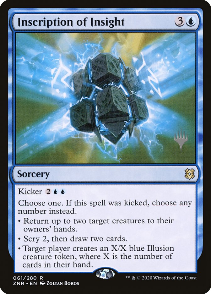 Inscription of Insight (Promo Pack) [Zendikar Rising Promos] | Jomio and Rueliete's Cards and Comics
