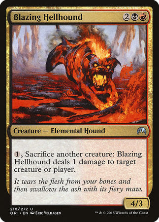 Blazing Hellhound [Magic Origins] | Jomio and Rueliete's Cards and Comics