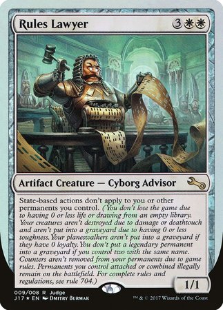 Rules Lawyer [Judge Gift Cards 2017] | Jomio and Rueliete's Cards and Comics