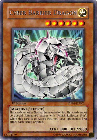 Cyber Barrier Dragon [DP04-EN002] Rare | Jomio and Rueliete's Cards and Comics