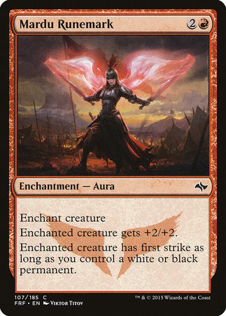 Mardu Runemark [Fate Reforged] | Jomio and Rueliete's Cards and Comics