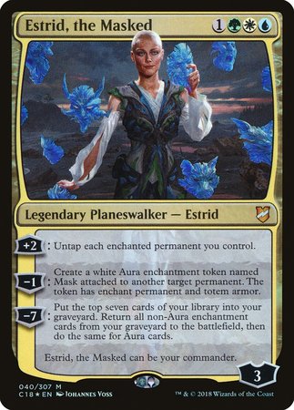 Estrid, the Masked [Commander 2018] | Jomio and Rueliete's Cards and Comics