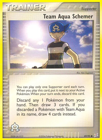Team Aqua Schemer (69/95) [EX: Team Magma vs Team Aqua] | Jomio and Rueliete's Cards and Comics