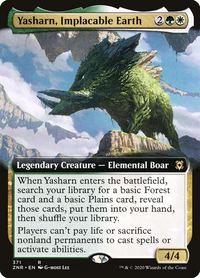 Yasharn, Implacable Earth (Extended Art) [Zendikar Rising] | Jomio and Rueliete's Cards and Comics