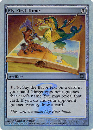 My First Tome (Alternate Foil) [Unhinged] | Jomio and Rueliete's Cards and Comics