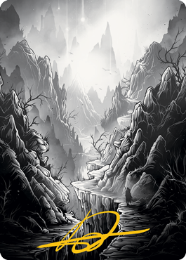 Mountain Art Card (Gold-Stamped Signature) [Innistrad: Midnight Hunt Art Series] | Jomio and Rueliete's Cards and Comics