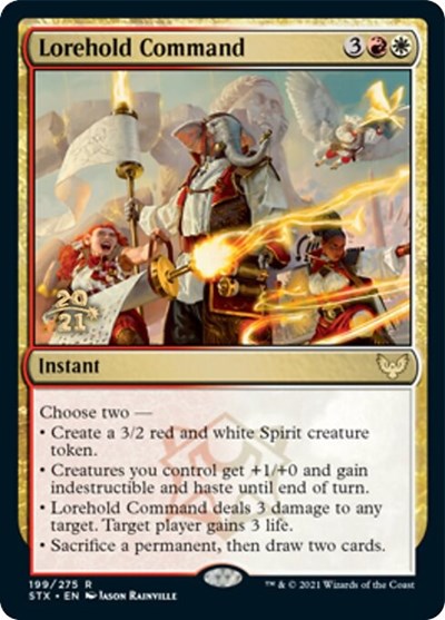 Lorehold Command [Strixhaven: School of Mages Prerelease Promos] | Jomio and Rueliete's Cards and Comics