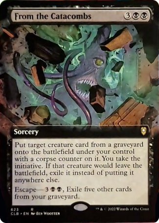 From the Catacombs (Extended Art) [Commander Legends: Battle for Baldur's Gate] | Jomio and Rueliete's Cards and Comics
