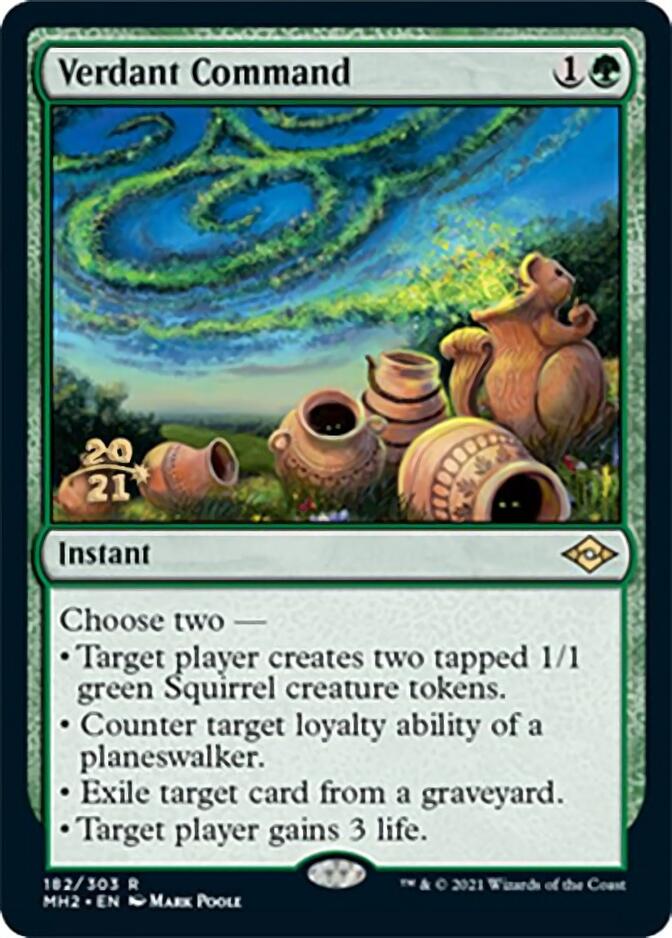 Verdant Command [Modern Horizons 2 Prerelease Promos] | Jomio and Rueliete's Cards and Comics