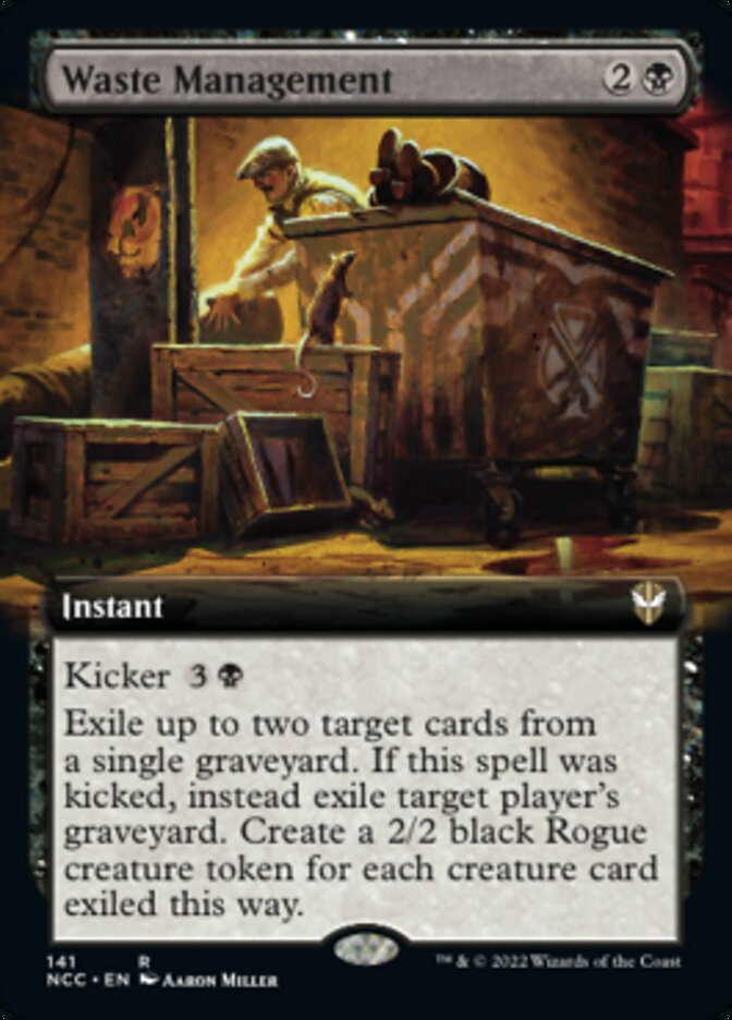 Waste Management (Extended Art) [Streets of New Capenna Commander] | Jomio and Rueliete's Cards and Comics