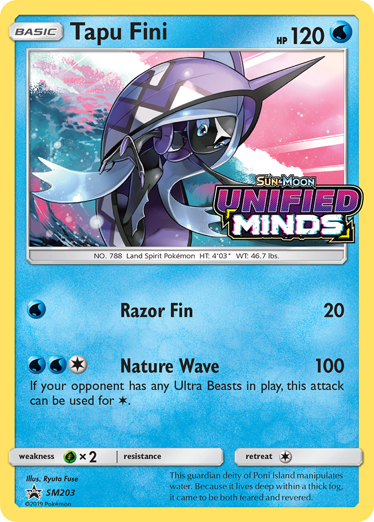 Tapu Fini (SM203) [Sun & Moon: Black Star Promos] | Jomio and Rueliete's Cards and Comics