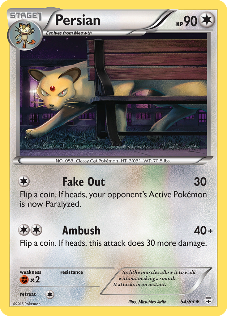 Persian (54/83) [XY: Generations] | Jomio and Rueliete's Cards and Comics