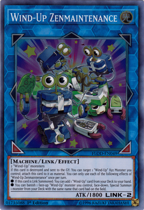 Wind-Up Zenmaintenance [FLOD-EN049] Super Rare | Jomio and Rueliete's Cards and Comics