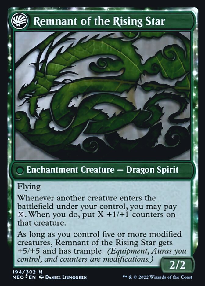 Jugan Defends the Temple // Remnant of the Rising Star [Kamigawa: Neon Dynasty Prerelease Promos] | Jomio and Rueliete's Cards and Comics