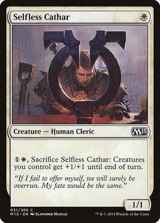 Selfless Cathar [Magic 2015] | Jomio and Rueliete's Cards and Comics
