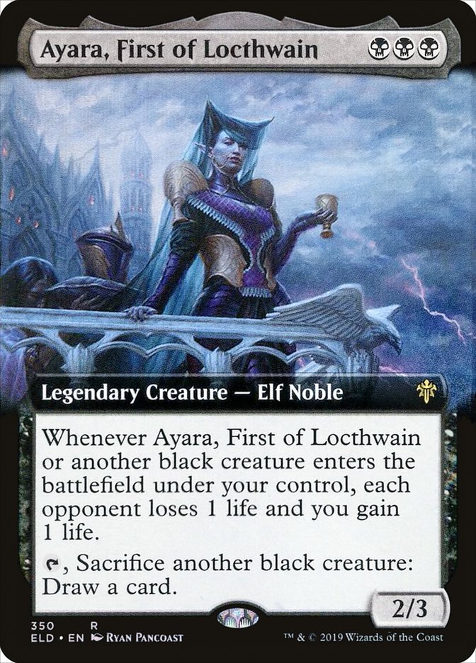 Ayara, First of Locthwain (Extended Art) [Throne of Eldraine] | Jomio and Rueliete's Cards and Comics