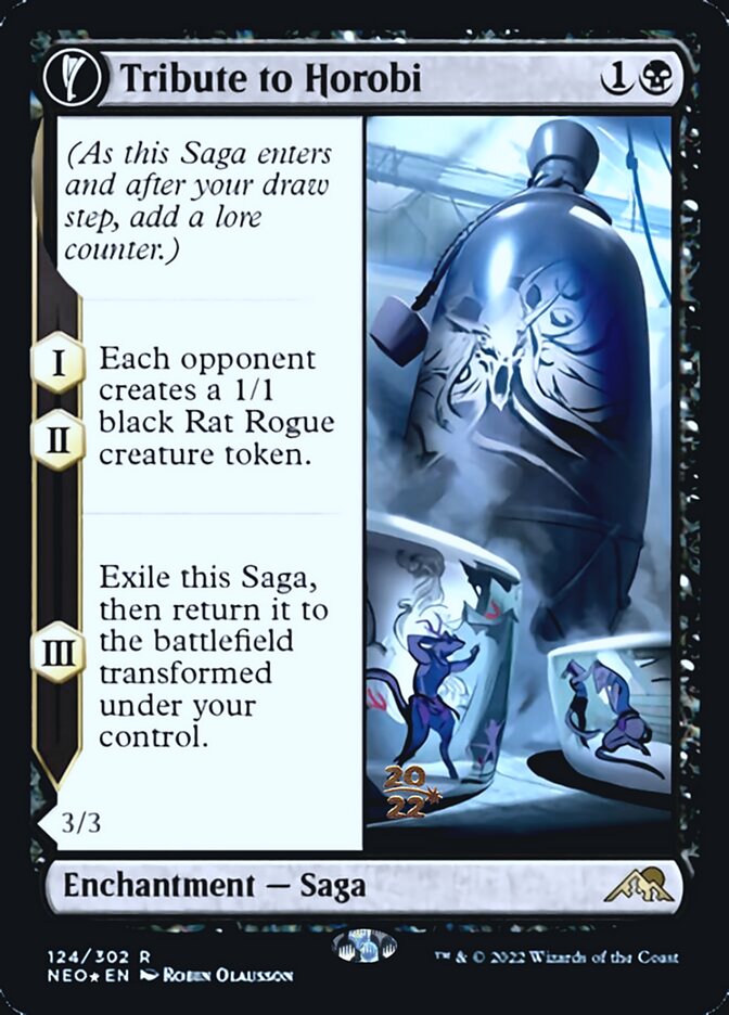 Tribute to Horobi // Echo of Death's Wail [Kamigawa: Neon Dynasty Prerelease Promos] | Jomio and Rueliete's Cards and Comics