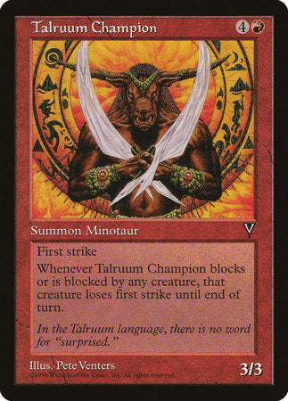 Talruum Champion [Visions] | Jomio and Rueliete's Cards and Comics