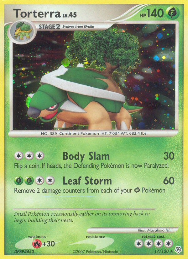 Torterra (17/130) [Diamond & Pearl: Base Set] | Jomio and Rueliete's Cards and Comics