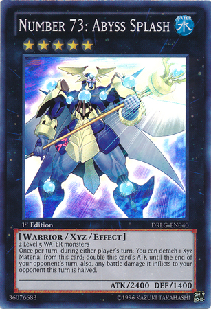 Number 73: Abyss Splash [DRLG-EN040] Super Rare | Jomio and Rueliete's Cards and Comics