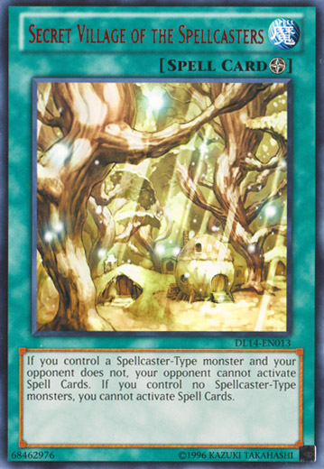 Secret Village of the Spellcasters (Red) [DL14-EN013] Rare | Jomio and Rueliete's Cards and Comics
