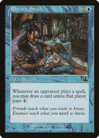 Rhystic Study [Prophecy] | Jomio and Rueliete's Cards and Comics