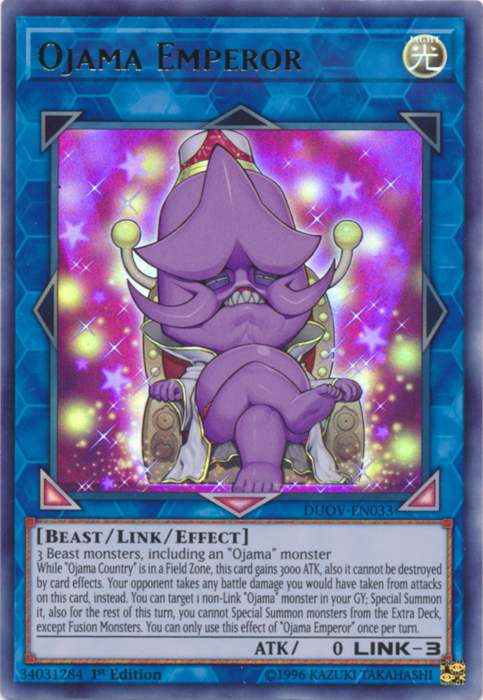 Ojama Emperor [DUOV-EN033] Ultra Rare | Jomio and Rueliete's Cards and Comics
