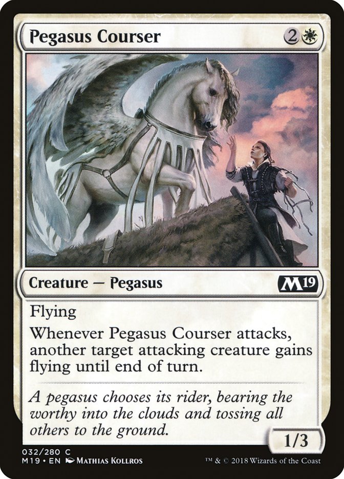 Pegasus Courser [Core Set 2019] | Jomio and Rueliete's Cards and Comics