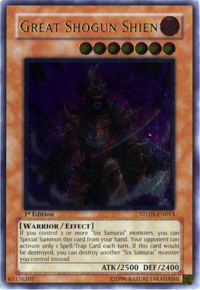 Great Shogun Shien (UTR) [STON-EN013] Ultimate Rare | Jomio and Rueliete's Cards and Comics