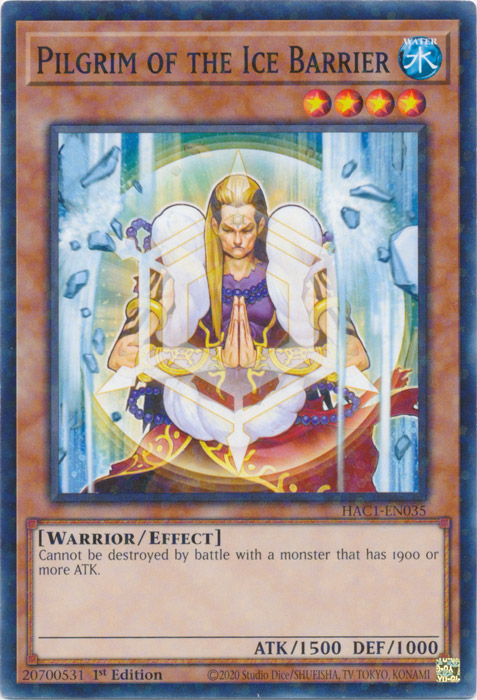 Pilgrim of the Ice Barrier (Duel Terminal) [HAC1-EN035] Common | Jomio and Rueliete's Cards and Comics