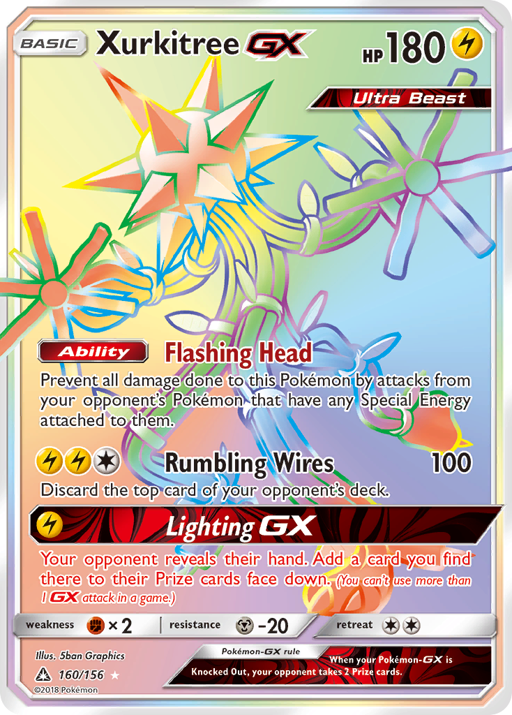 Xurkitree GX (160/156) [Sun & Moon: Ultra Prism] | Jomio and Rueliete's Cards and Comics