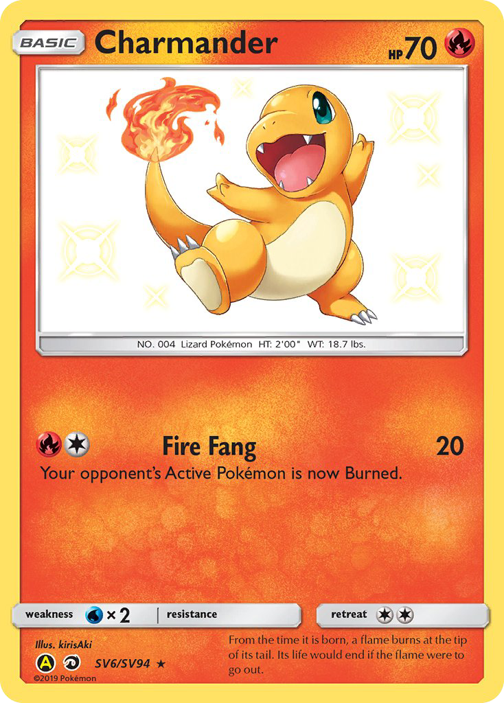 Charmander (SV6/SV94) [Sun & Moon: Hidden Fates - Shiny Vault] | Jomio and Rueliete's Cards and Comics