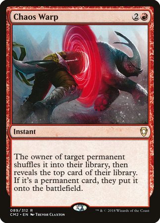 Chaos Warp [Commander Anthology Volume II] | Jomio and Rueliete's Cards and Comics