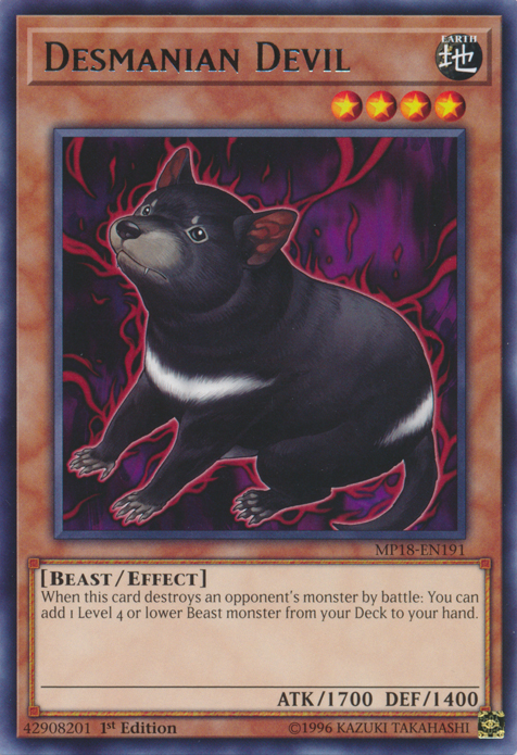 Desmanian Devil [MP18-EN191] Rare | Jomio and Rueliete's Cards and Comics
