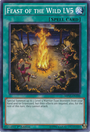 Feast of the Wild LV5 [MP15-EN100] Common | Jomio and Rueliete's Cards and Comics