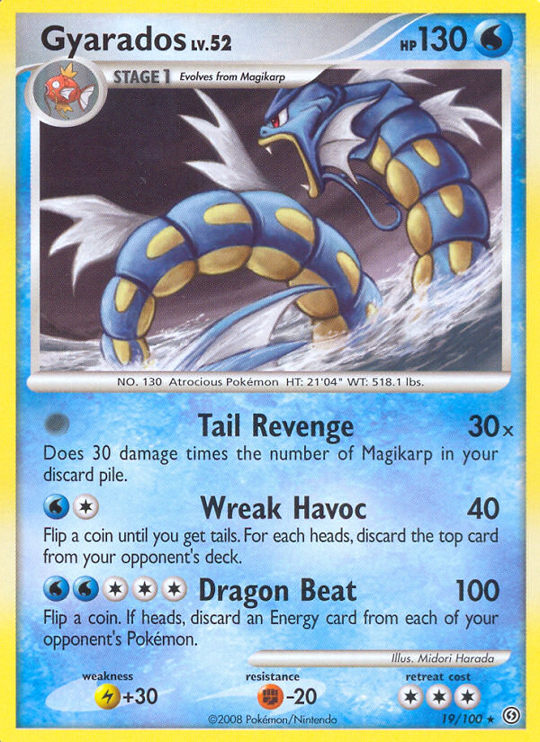 Gyarados (19/100) [Diamond & Pearl: Stormfront] | Jomio and Rueliete's Cards and Comics
