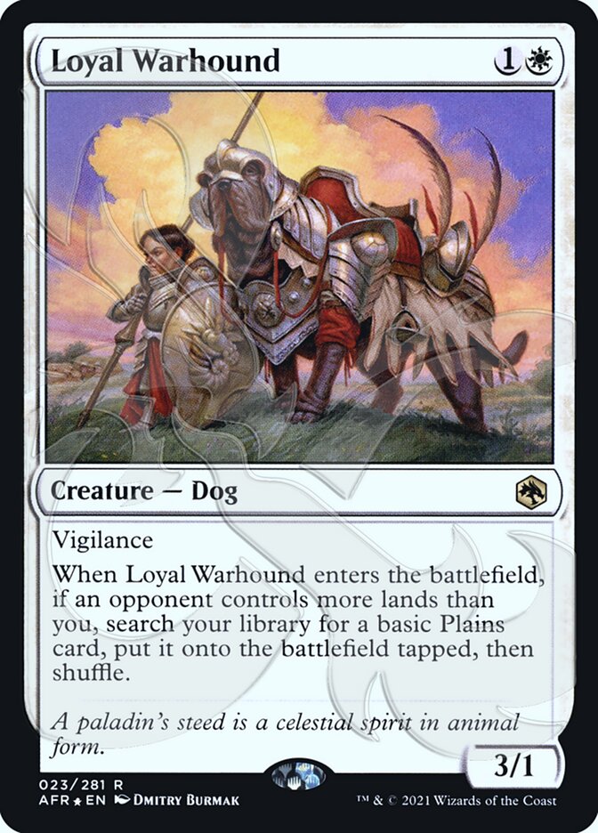 Loyal Warhound (Ampersand Promo) [Dungeons & Dragons: Adventures in the Forgotten Realms Promos] | Jomio and Rueliete's Cards and Comics
