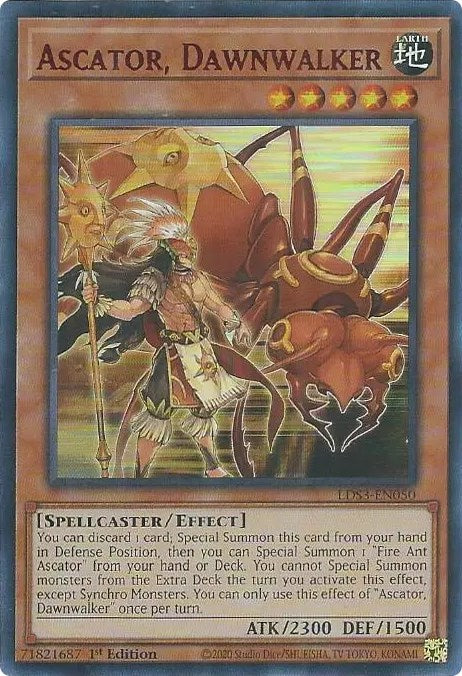 Ascator, Dawnwalker (Red) [LDS3-EN050] Ultra Rare | Jomio and Rueliete's Cards and Comics