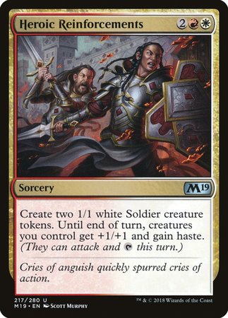 Heroic Reinforcements [Core Set 2019] | Jomio and Rueliete's Cards and Comics