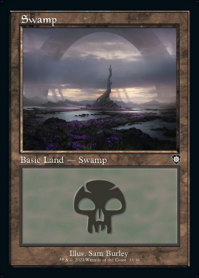 Swamp (033) (Retro) [The Brothers' War Commander] | Jomio and Rueliete's Cards and Comics