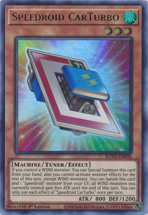 Speedroid CarTurbo [ROTD-EN090] Ultra Rare | Jomio and Rueliete's Cards and Comics