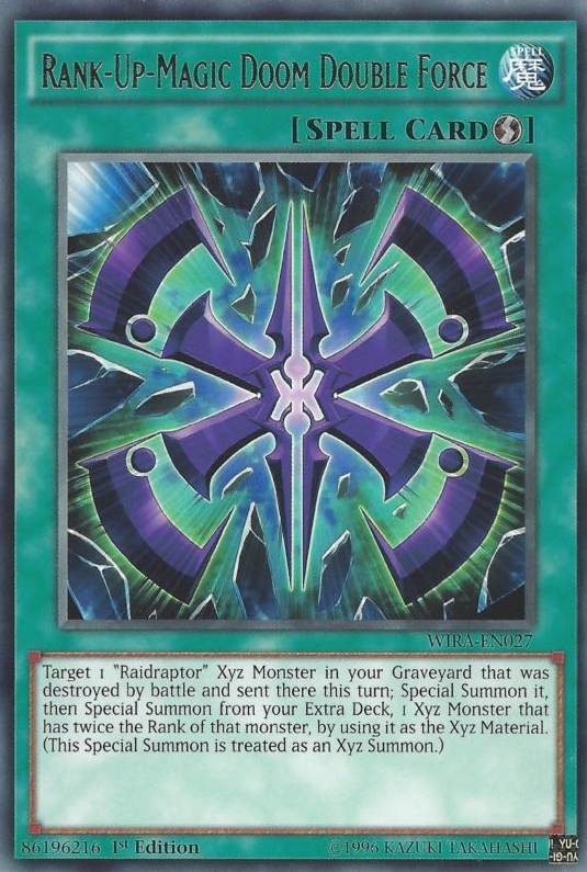 Rank-Up-Magic Doom Double Force [WIRA-EN027] Rare | Jomio and Rueliete's Cards and Comics
