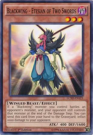 Blackwing - Etesian of Two Swords [LC5D-EN123] Common | Jomio and Rueliete's Cards and Comics