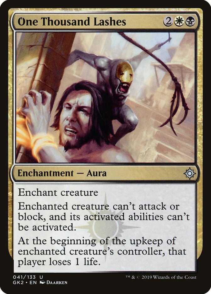 One Thousand Lashes [Ravnica Allegiance Guild Kit] | Jomio and Rueliete's Cards and Comics